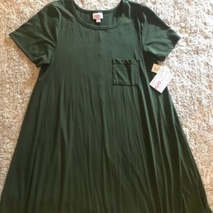 Lularoe BNWT solid army green Carly !!